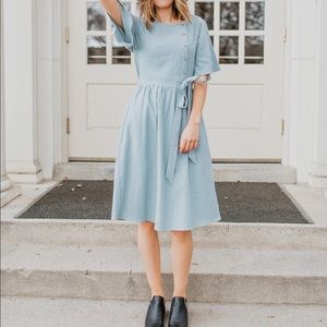 Piper & Scoot Blue Dress Small